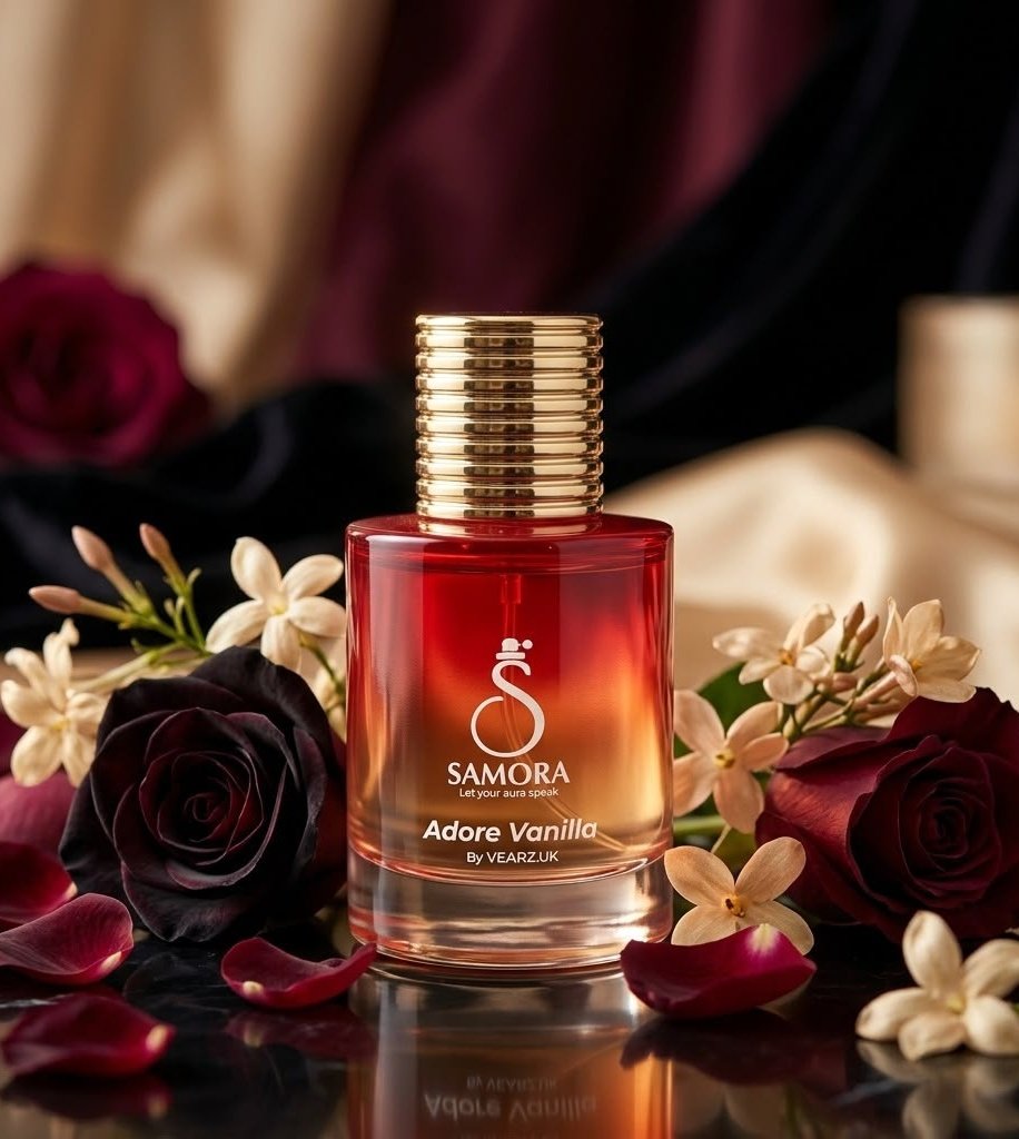 Samora Adore Vanilla – Warm Vanilla & Rose Perfume for Women | Vearz.uk